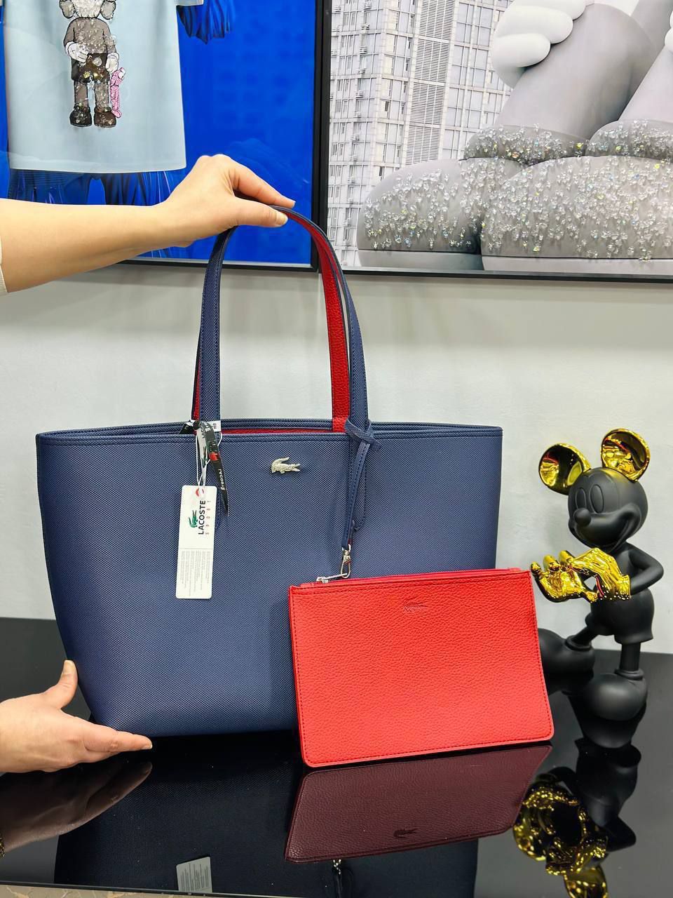 Lacoste Anna Çift Taraflı Omuz Çantası