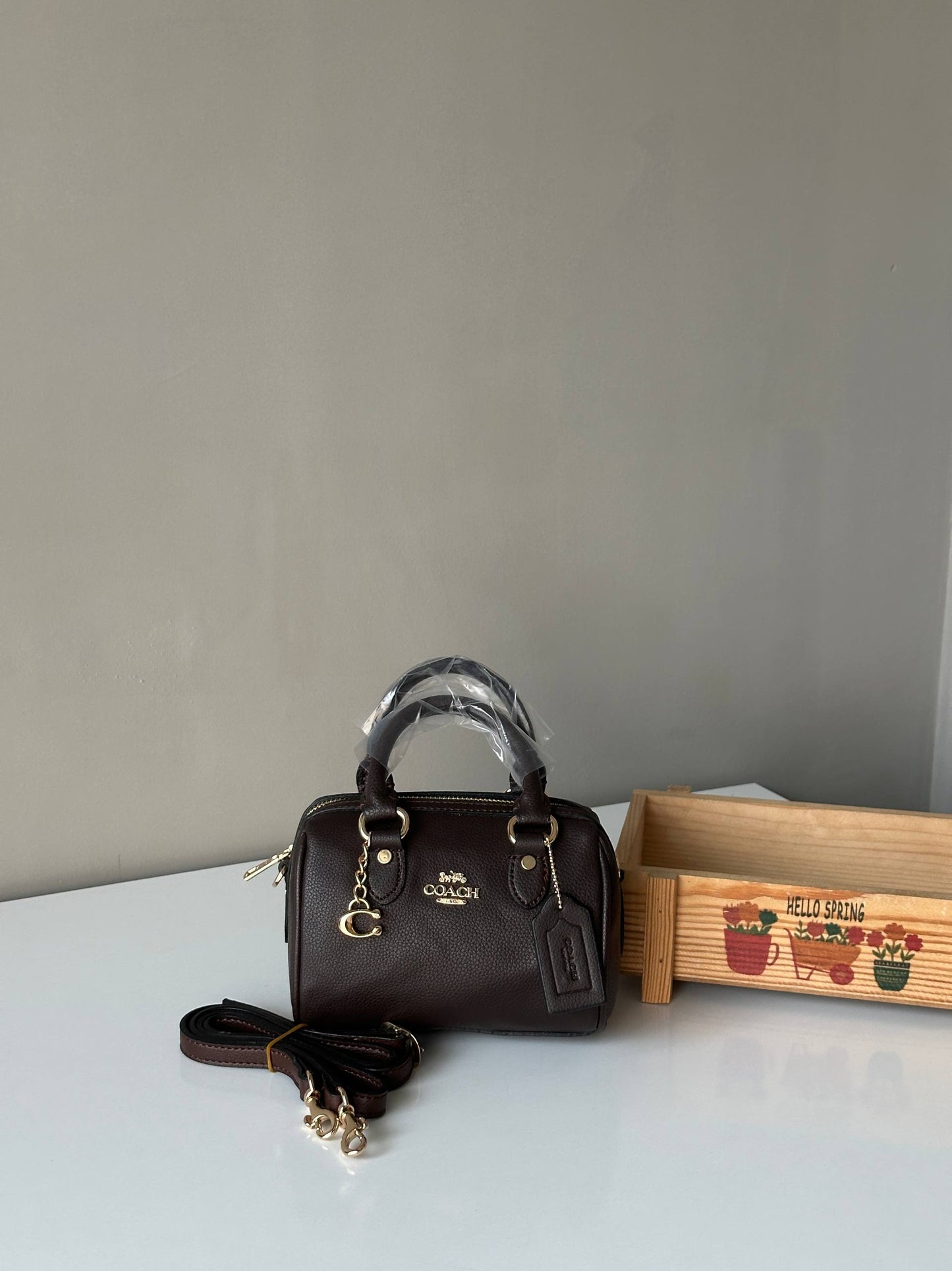 COACH Mini Rowan Crossbody Çanta (CHARMLI)