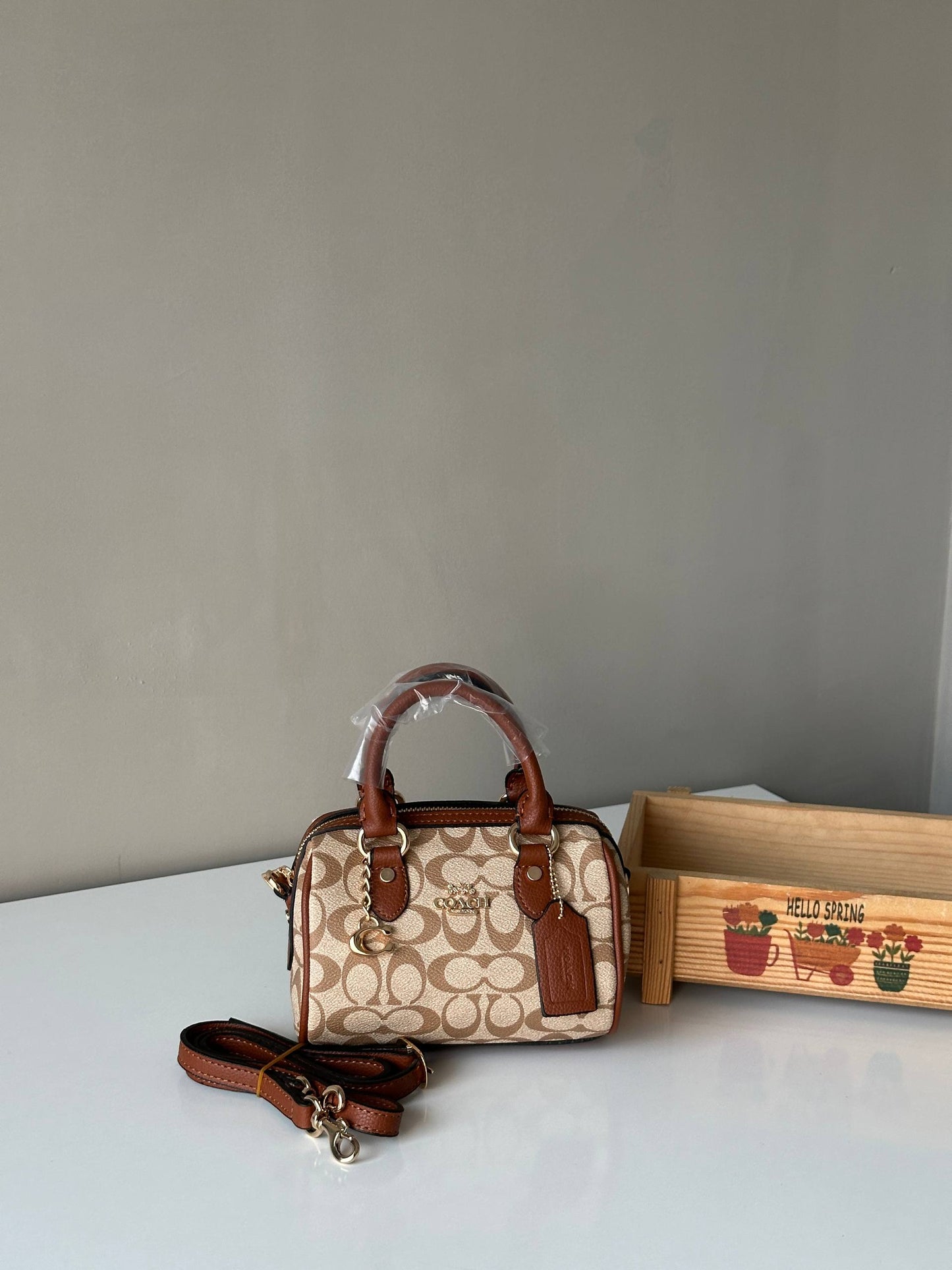 COACH Mini Rowan Crossbody Çanta (CHARMLI)