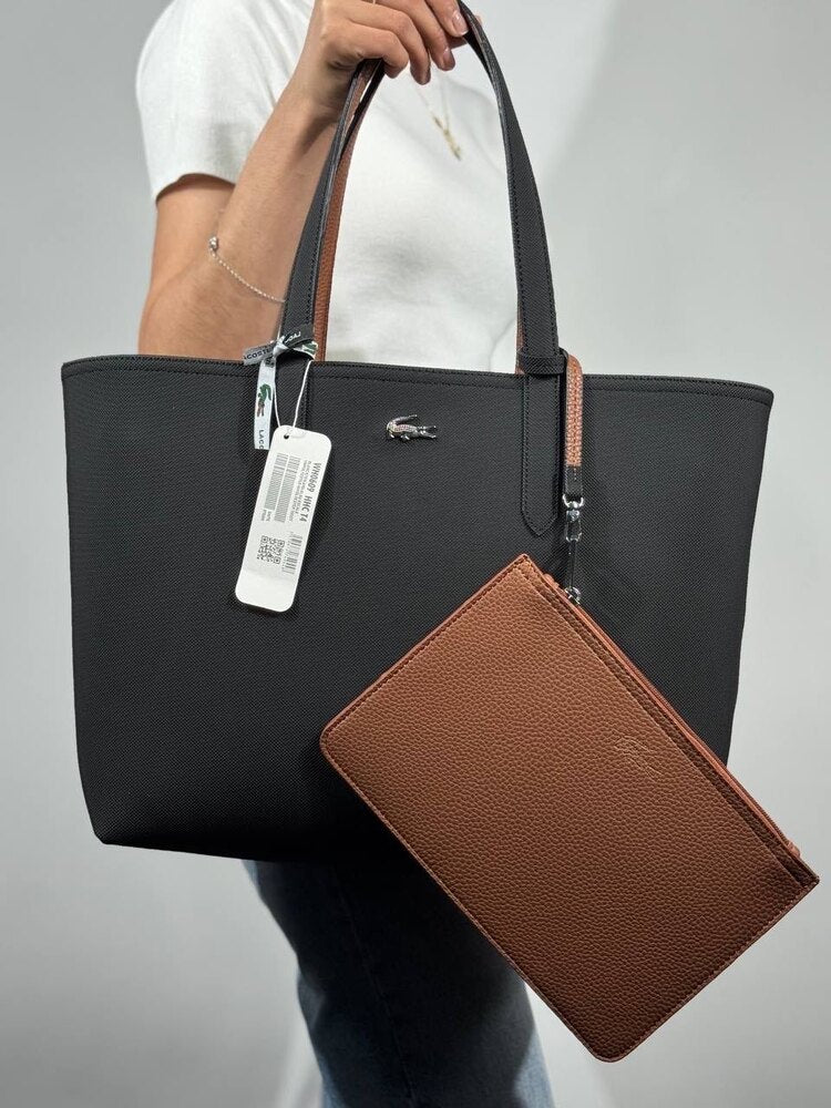 Lacoste Anna Çift Taraflı Omuz Çantası