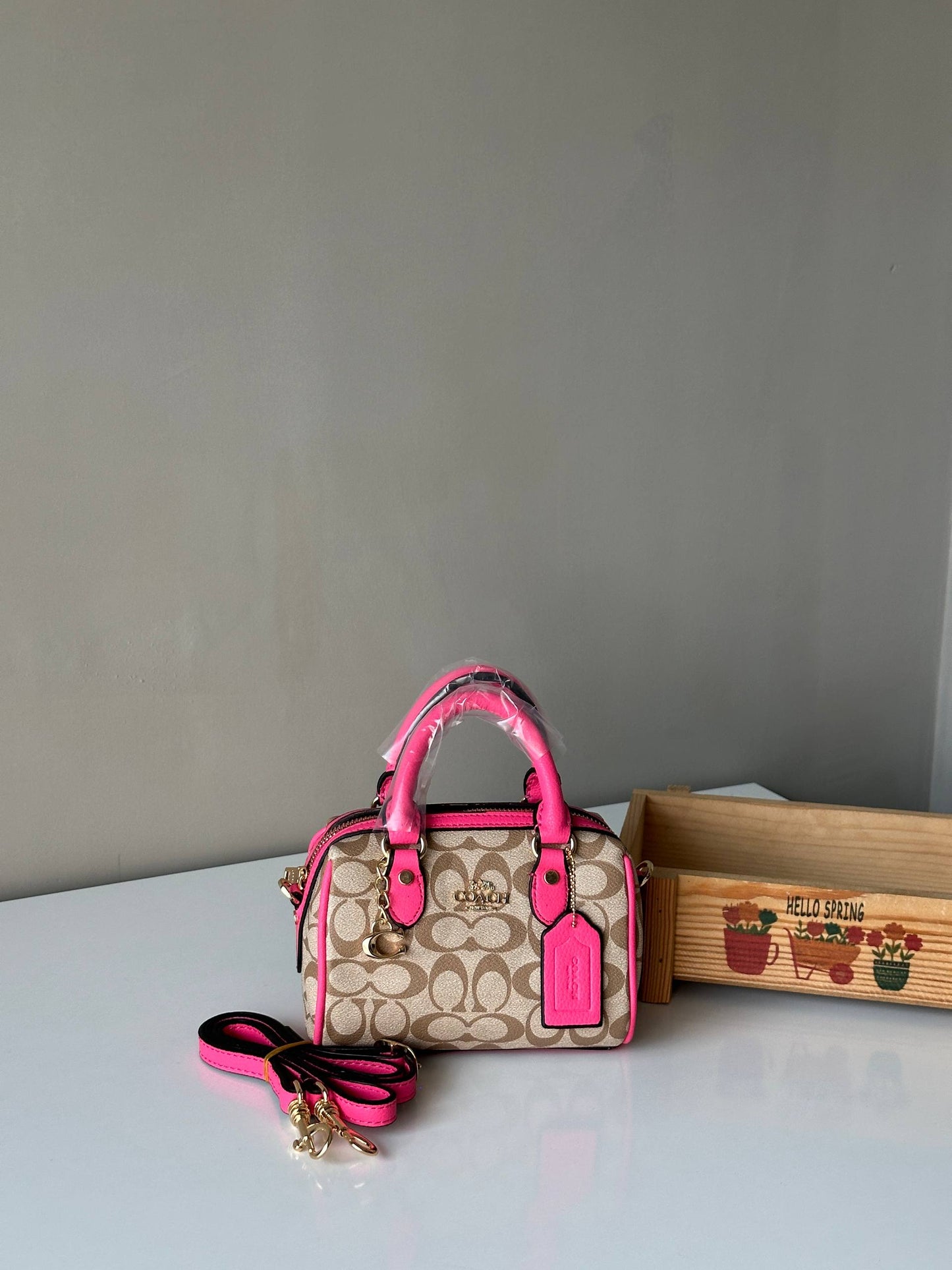 COACH Mini Rowan Crossbody Çanta (CHARMLI)